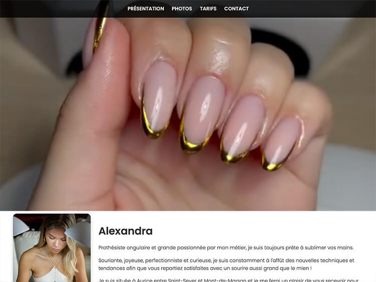 Vignette site vitrine adnailart.fr