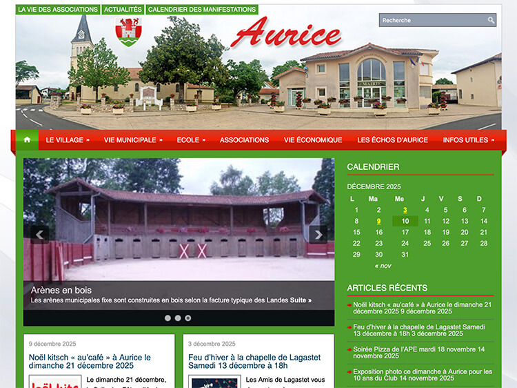 Vignette site communal aurice.fr